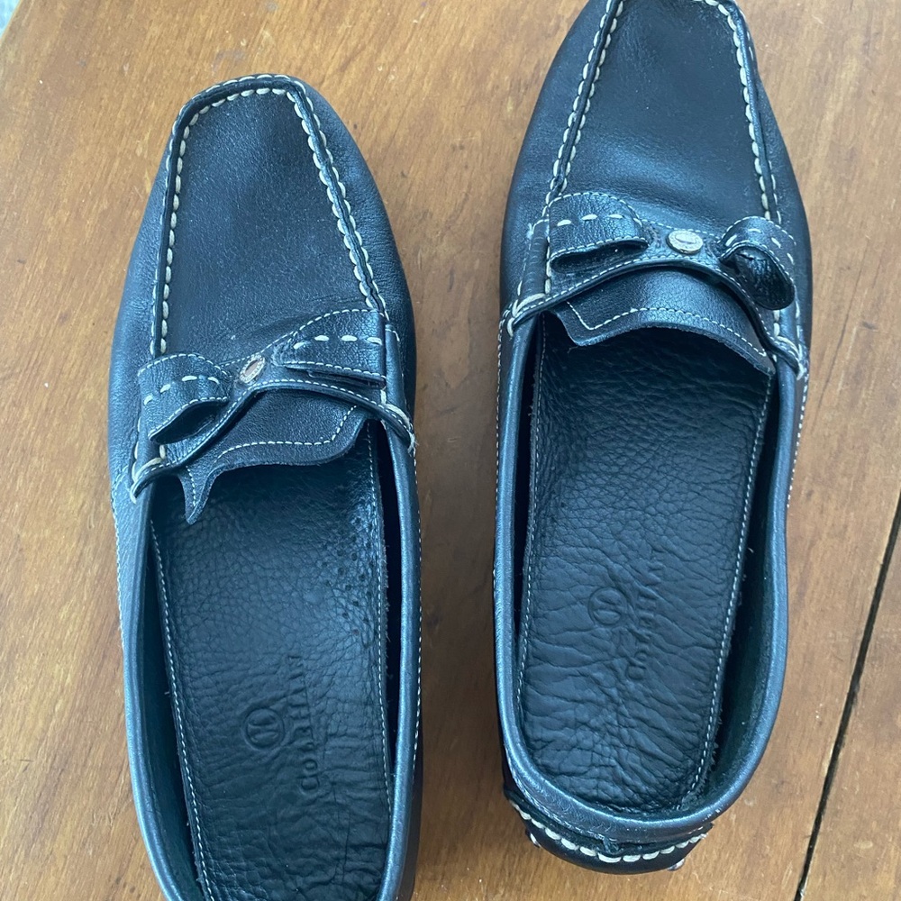 Black Leather Women’s driving loafer